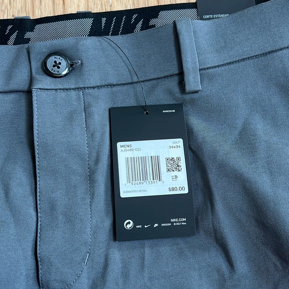 Nike Men’s Flex Golf Pants | Standard Fit -Grey 34x34 - Picture 10 of 10